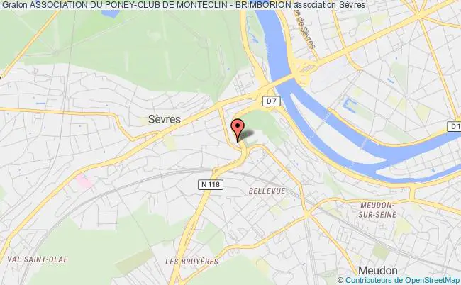 plan association Association Du Poney-club De Monteclin - Brimborion Sèvres