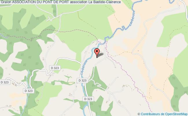 plan association Association Du Pont De Port La Bastide-Clairence