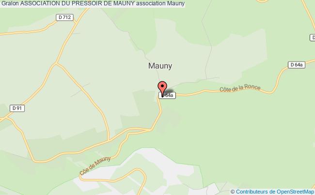 plan association Association Du Pressoir De Mauny Mauny