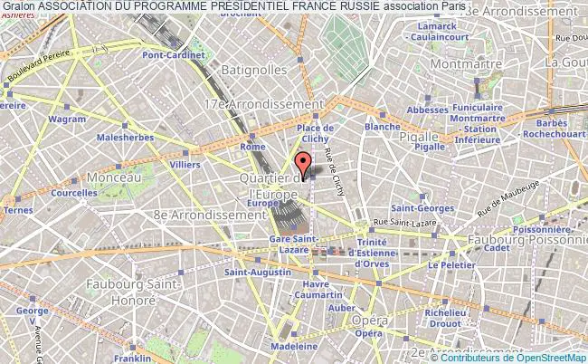 plan association Association Du Programme PrÉsidentiel France Russie Paris