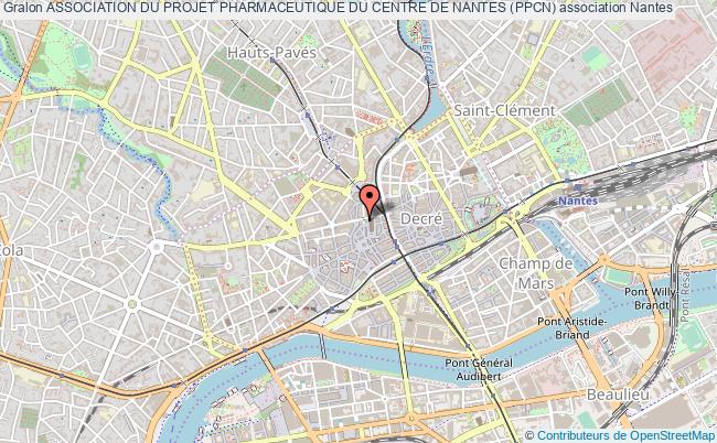 plan association Association Du Projet Pharmaceutique Du Centre De Nantes (ppcn) Nantes