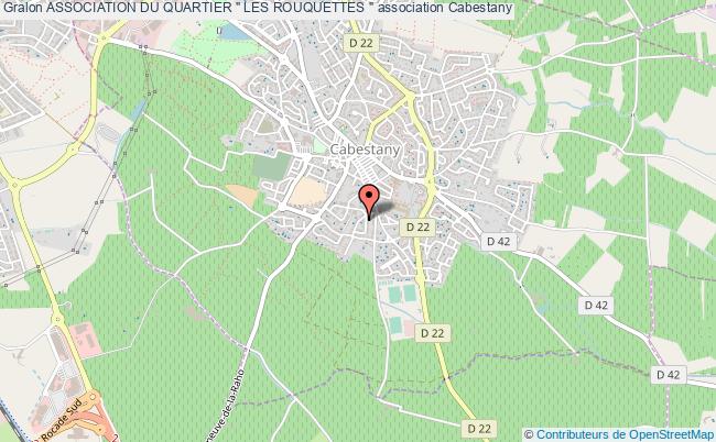 plan association Association Du Quartier " Les Rouquettes " Cabestany