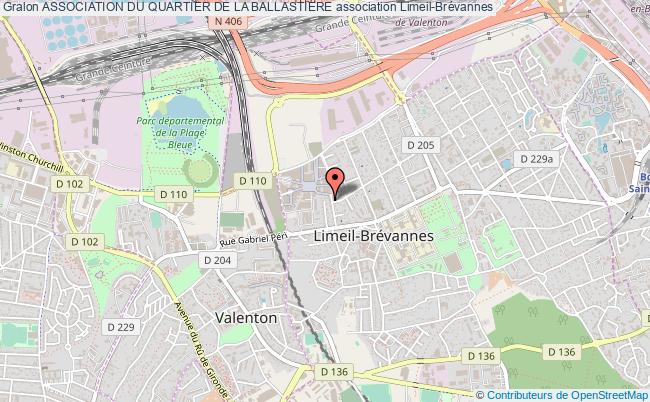 plan association Association Du Quartier De La Ballastiere Limeil-Brévannes