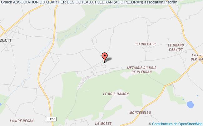 plan association Association Du Quartier Des CÔteaux PlÉdran (aqc PlÉdran) Plédran