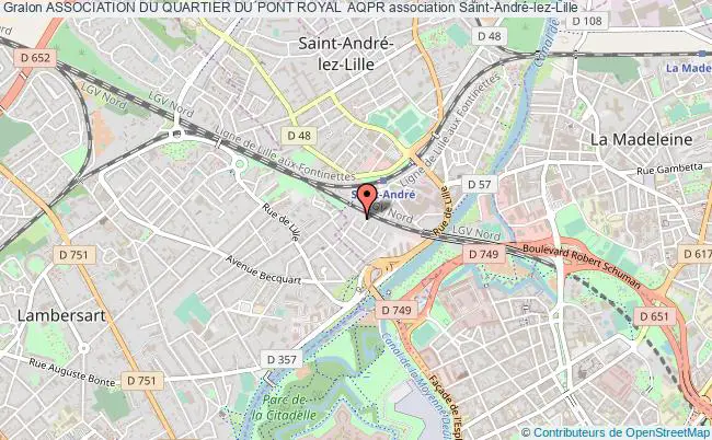 plan association Association Du Quartier Du Pont Royal  Aqpr Saint-André-lez-Lille