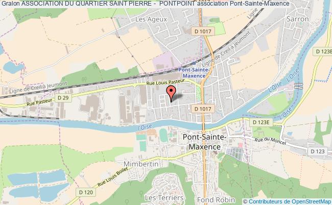 plan association Association Du Quartier Saint Pierre -  Pontpoint Pont-Sainte-Maxence