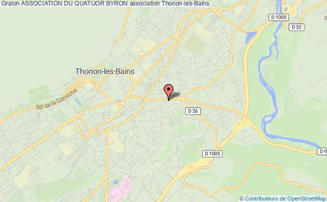 plan association Association Du Quatuor Byron Thonon-les-Bains