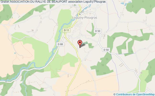 plan association Association Du Rallye De Beauport Loguivy-Plougras