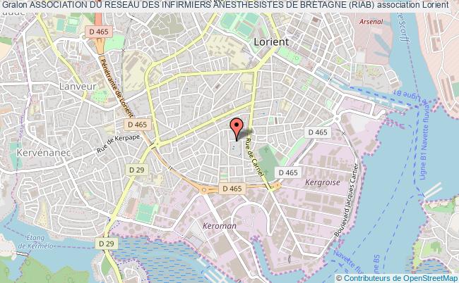 plan association Association Du Reseau Des Infirmiers Anesthesistes De Bretagne (riab) Lorient