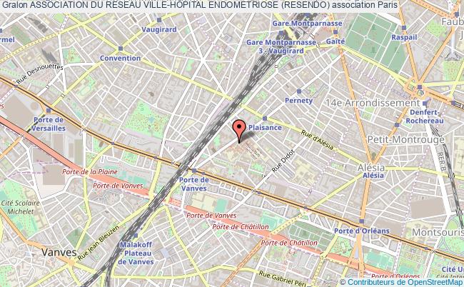 plan association Association Du Reseau Ville-hÔpital Endometriose (resendo) Paris