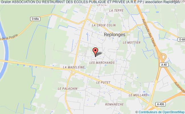 plan association Association Du Restaurant Des Ecoles Publique Et Privee (a.r.e.p.p.) Replonges