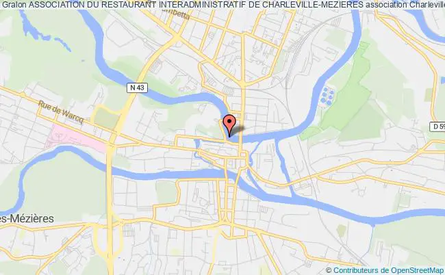 plan association Association Du Restaurant Interadministratif De Charleville-mezieres Charleville-Mézières