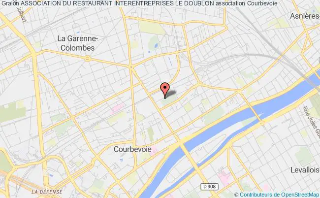 plan association Association Du Restaurant Interentreprises Le Doublon Courbevoie