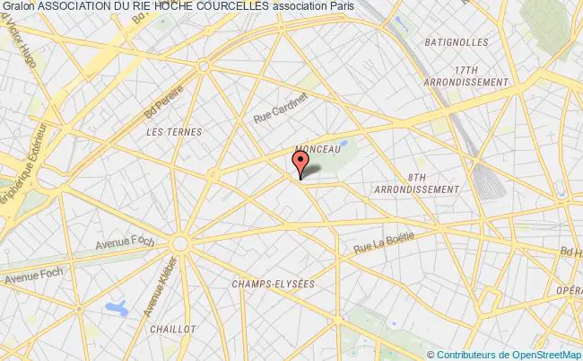 plan association Association Du Rie Hoche Courcelles Paris