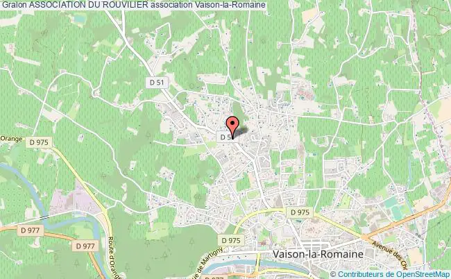 plan association Association Du Rouvilier Vaison-la-Romaine