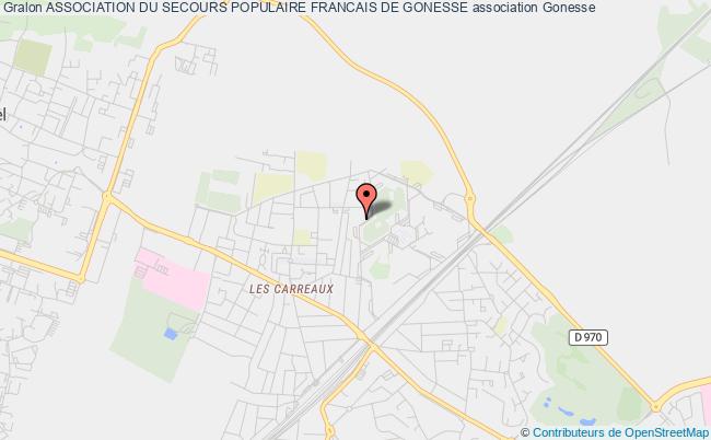 plan association Association Du Secours Populaire Francais De Gonesse Gonesse