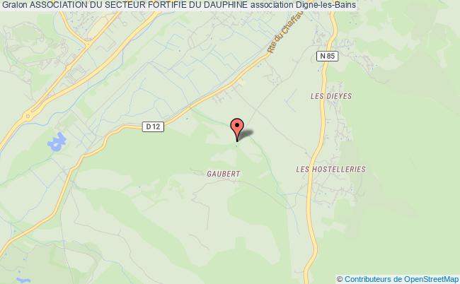 plan association Association Du Secteur Fortifie Du Dauphine Digne-les-Bains