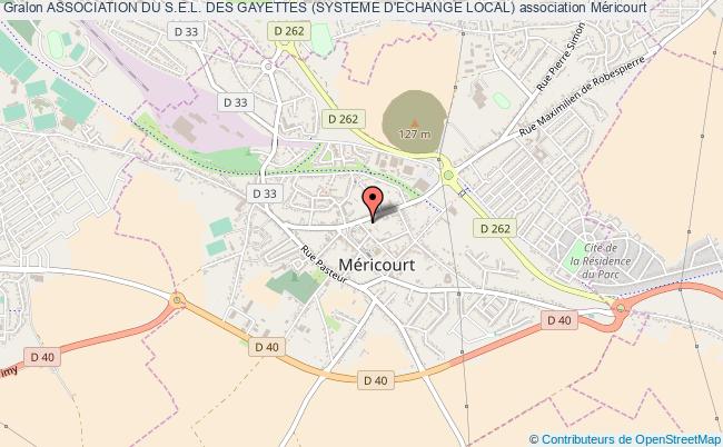 plan association Association Du S.e.l. Des Gayettes (systeme D'echange Local) Méricourt