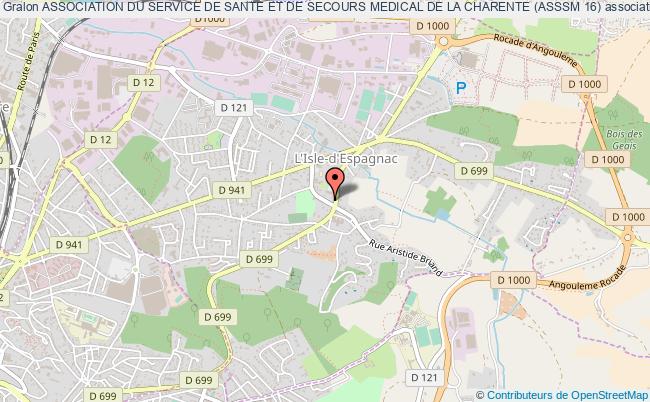plan association Association Du Service De Sante Et De Secours Medical De La Charente (asssm 16) L'Isle-d'Espagnac