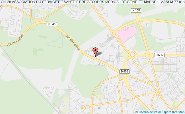 plan association Association Du Service De Sante Et De Secours Medical De Seine-et-marne- L'asssm 77 Moissy-Cramayel
