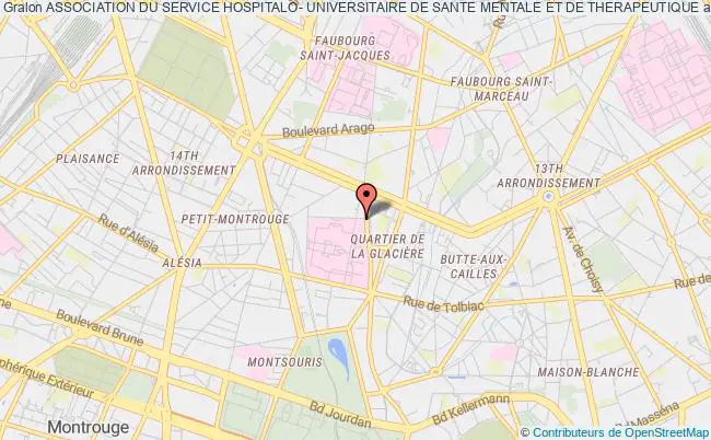 plan association Association Du Service Hospitalo- Universitaire De Sante Mentale Et De Therapeutique Paris
