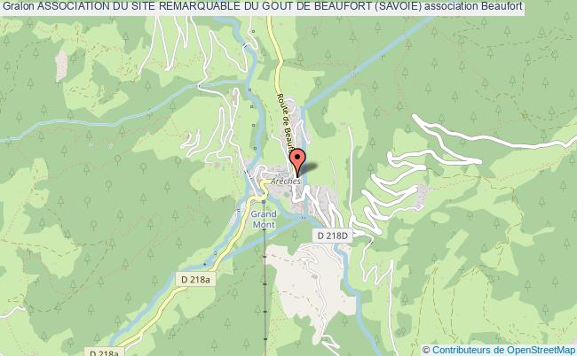 plan association Association Du Site Remarquable Du Gout De Beaufort (savoie) Beaufort