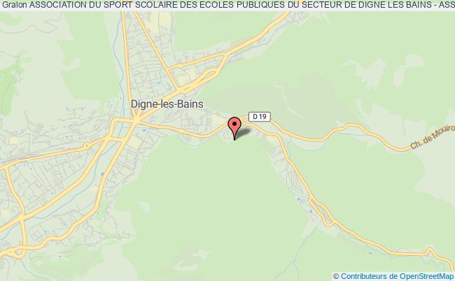 plan association Association Du Sport Scolaire Des Ecoles Publiques Du Secteur De Digne Les Bains - Assep Digne Digne-les-Bains