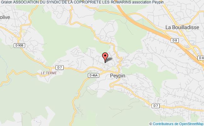 plan association Association Du Syndic De La Copropriete Les Romarins Peypin