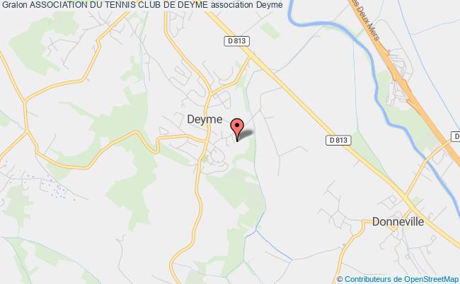 plan association Association Du Tennis Club De Deyme Deyme