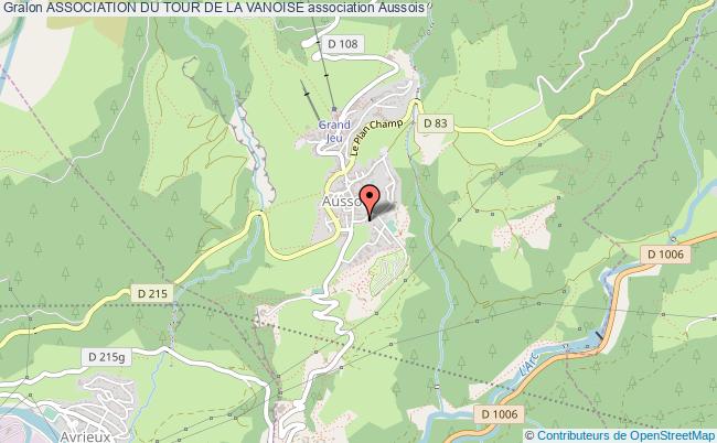 plan association Association Du Tour De La Vanoise Aussois