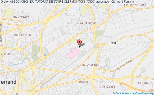 plan association Association Du Tutorat Dentaire Clermontois (atdc) Clermont-Ferrand