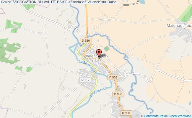 plan association Association Du Val De BaÏse Valence-sur-Baïse