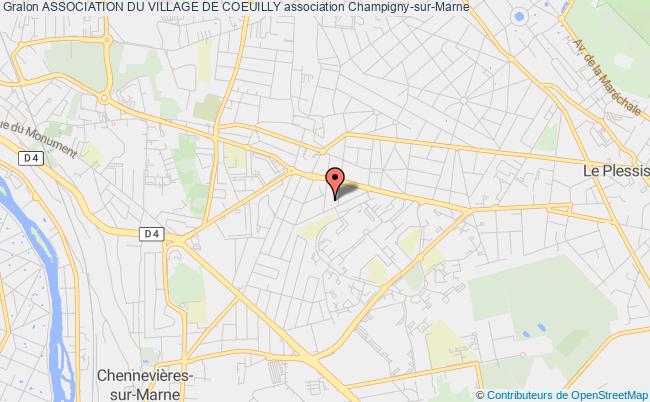 plan association Association Du Village De Coeuilly Champigny-sur-Marne