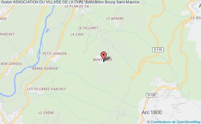 plan association Association Du Village De La Chal Bourg-Saint-Maurice