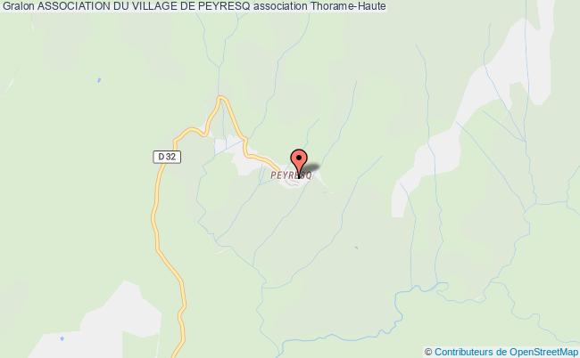 plan association Association Du Village De Peyresq Thorame-Haute
