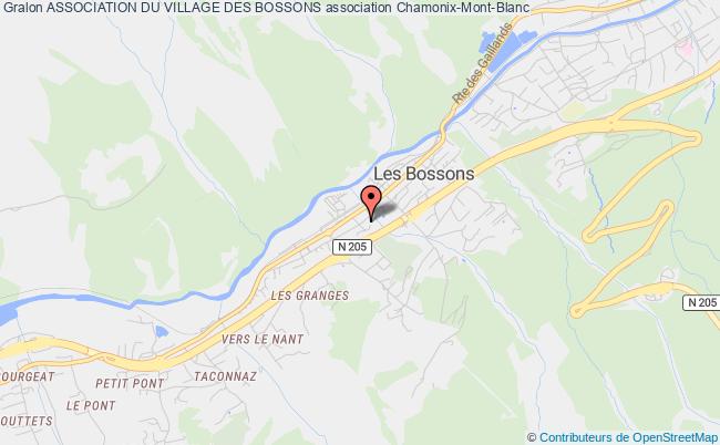 plan association Association Du Village Des Bossons Chamonix-Mont-Blanc