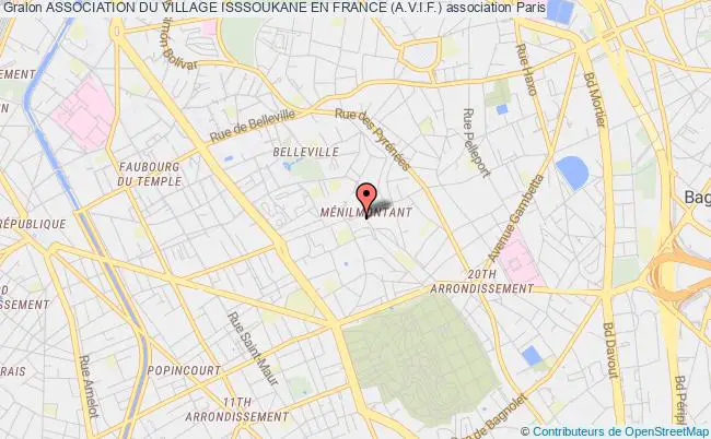 plan association Association Du Village Isssoukane En France (a.v.i.f.) Paris