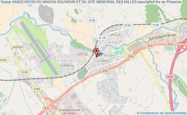 plan association Association Du Wagon Souvenir Et Du Site Memorial Des Milles Aix-en-Provence