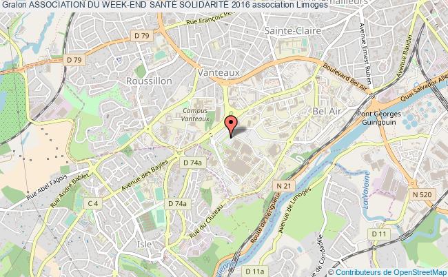 plan association Association Du Week-end SantÉ SolidaritÉ 2016 Limoges