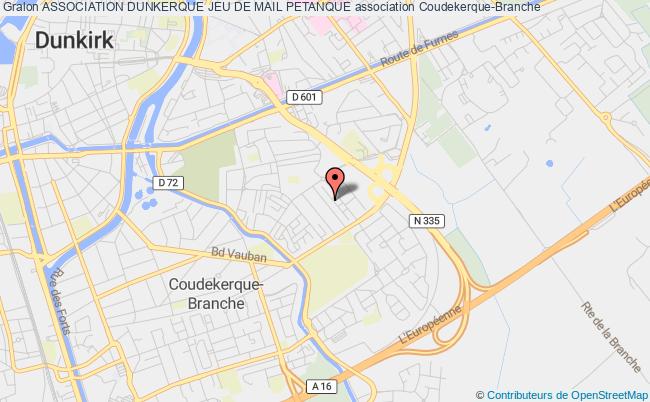 plan association Association Dunkerque Jeu De Mail Petanque Coudekerque-Branche