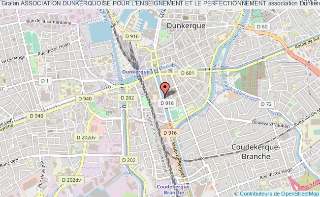 plan association Association Dunkerquoise Pour L'enseignement Et Le Perfectionnement Dunkerque