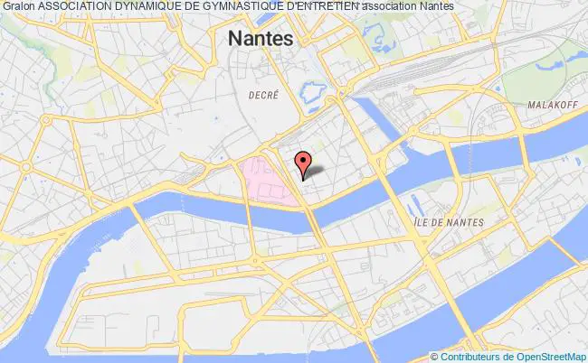 plan association Association Dynamique De Gymnastique D'entretien Nantes