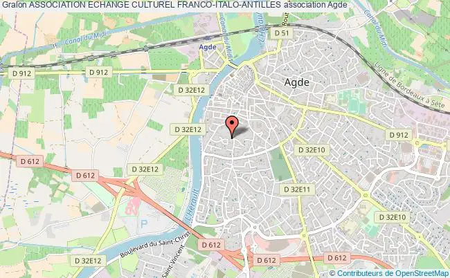 plan association Association Echange Culturel Franco-italo-antilles Agde