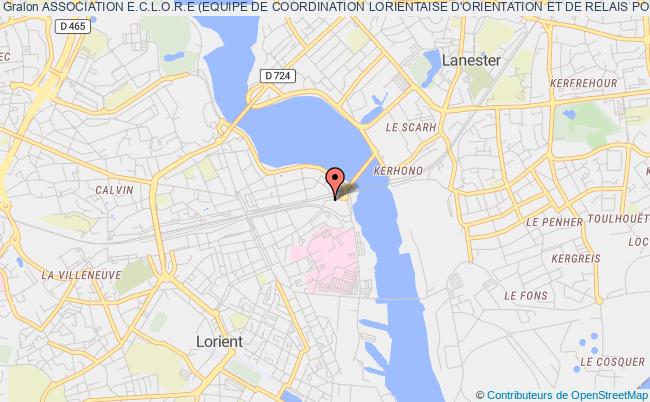 plan association Association E.c.l.o.r.e (equipe De Coordination Lorientaise D'orientation Et De Relais Pour L'enfant) Lorient