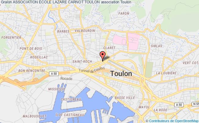 plan association Association École Lazare Carnot Toulon Toulon