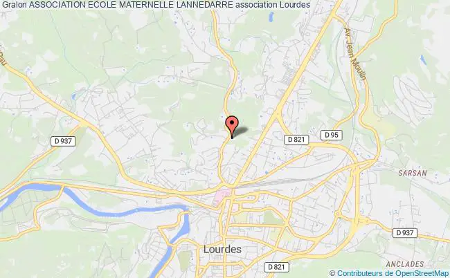 plan association Association Ecole Maternelle Lannedarre Lourdes