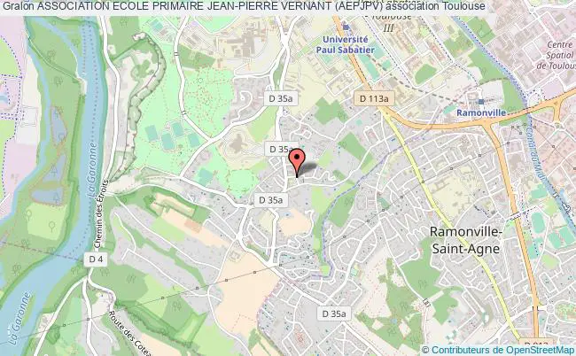 plan association Association Ecole Primaire Jean-pierre Vernant (aepjpv) Toulouse