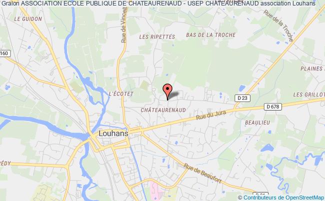 plan association Association Ecole Publique De Chateaurenaud - Usep Chateaurenaud Louhans