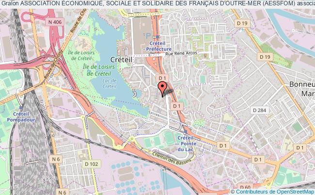 plan association Association Économique, Sociale Et Solidaire Des FranÇais D'outre-mer (aessfom) Créteil