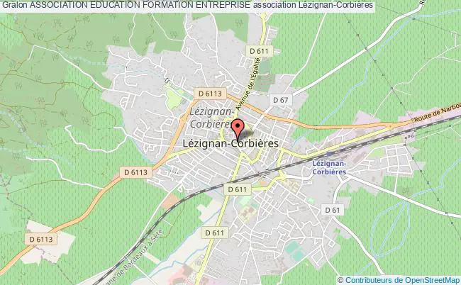 plan association Association Education Formation Entreprise Lézignan-Corbières